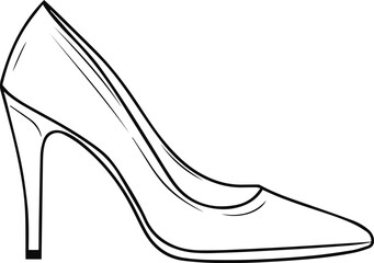 High heel vector illustration