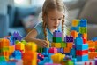 © Valentin - A Young Builder's Creative Adventure with Colorful Building Blocks