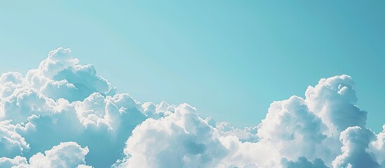 Aufkleber - Empty space for text in a blue sky with high clouds copy space image