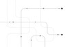 © Chandet - Abstract geometric Circuit connect lines and dots ,vecter ,white background, bending, Abstract background, dots and lines on a white background.