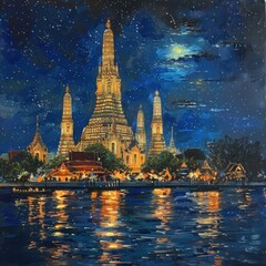 Thai Style in wat arun** -