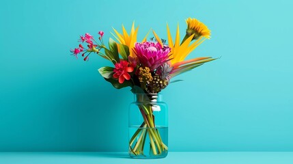 Poster - flowers in vase