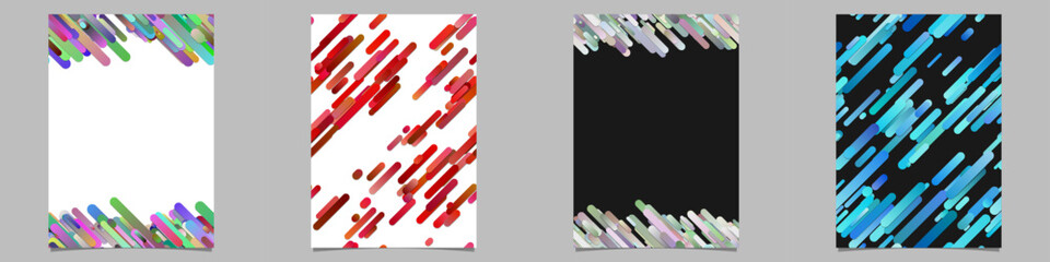 Wall Mural - gradient stripe brochure background collection