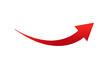 © Hs - Red curved arrow isolated on transparent background
