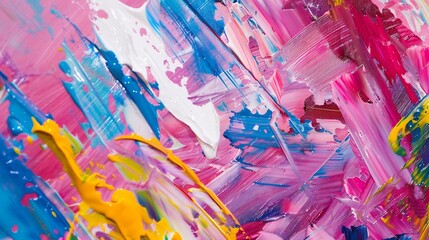 Aufkleber - Abstract art background with heavy brush and palette knife strokes Original art oil on canvas natural color tones : Generative AI