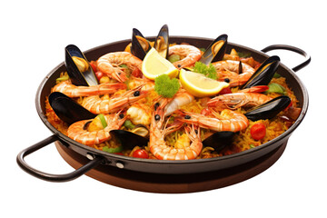 Sticker - PNG Seafood paella meal dish.