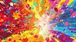 © sa-photo - A festive confetti background with a burst of vibrant colors and dynamic shapes, perfect for celebratory and joyful designs
