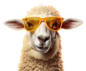 Sticker - PNG Sunglasses livestock animal mammal.