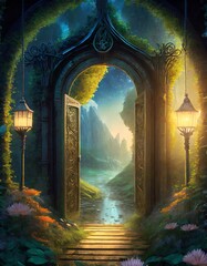 Wall Mural - door to heaven