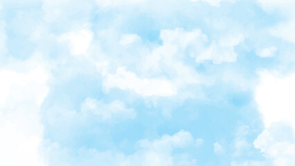 Wall Mural - blue sky background vector with tiny clouds. nature sky beautiful blue and white clouds texture back