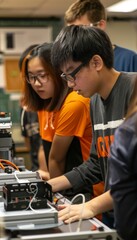 Students Testing Innovative Robot Interaction in Technologically Advanced Lab Setting