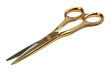 © JH45 - Elegant Pair of Gold Scissors with Sharp Blades for Precision Cutting and Crafting
