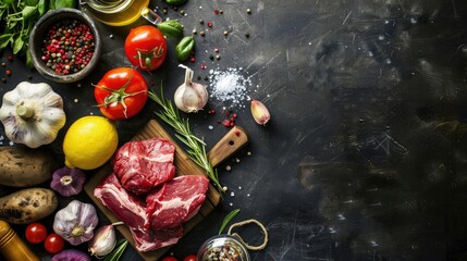 Canvas Print - vegetables on the table