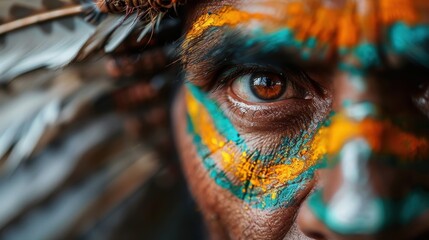 Close-up view of feathers highlighting the fine details and textures with beautiful and intricate patterns, showcasing the elegance and natural beauty of bird plumage.