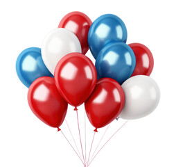 Poster - PNG Balloons bunch blue red.