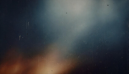 Wall Mural - Vintage Scratched Film Strip with Light Leaks and Dust Particles Creating a Nostalgic and Cinematic Effect in Dark Tones