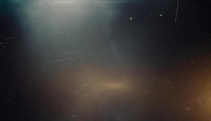 Wall Mural - Vintage Scratched Film Strip with Light Leaks and Dust Particles Creating a Nostalgic and Cinematic Effect in Dark Tones