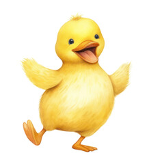 Sticker - PNG Duck poultry animal yellow.