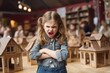 © Maris Maskalans - Inadequate expression of anger in a child. Angry girl in kindergarten. Communication problems.