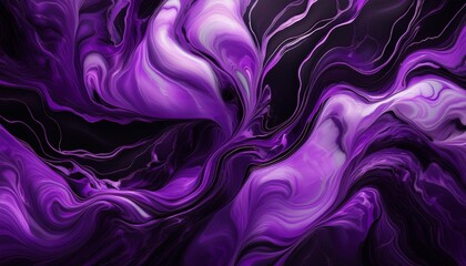 Wall Mural - abstract marble texture in purple and black  2