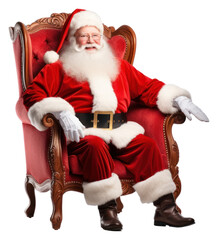 Poster - PNG Santa Claus christmas sitting chair.