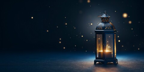 Ramadan Kareem background with arabic lantern