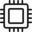 © House of Designs - Computer processor icon On Transparent Background, CPU chip, CPU Processor icon.