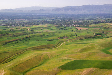 view of fields