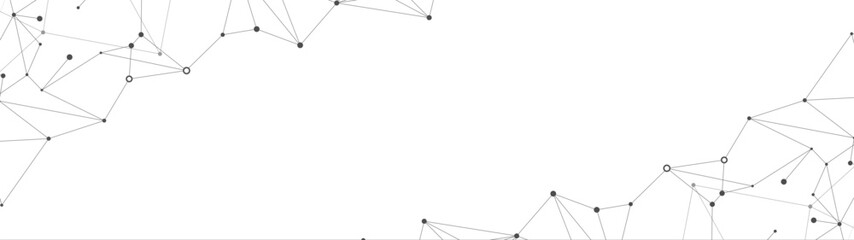 Fototapete - Abstract technology background. Plexus mesh backdrop. Vector