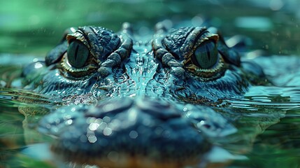 Sticker - Close-up of a Crocodile's Eye