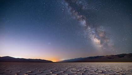 Wall Mural - badwater basin under the milky way galaxy