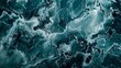 © Olivia - Rich teal marbled stone texture with dynamic waves