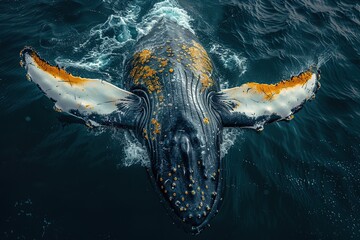 Sticker - Humpback Whale in the Ocean