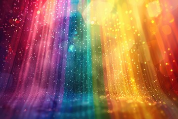 Wall Mural - background texture prism light rainbow overlay sunlight glitter