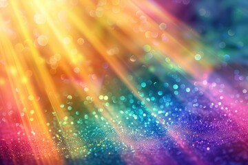 Wall Mural - background texture prism light rainbow overlay sunlight glitter