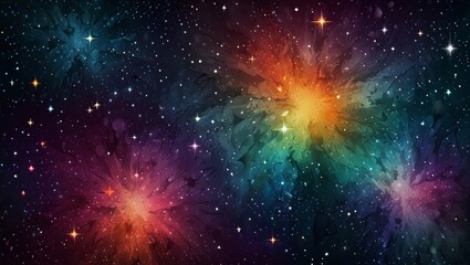 Wall Mural - background with stars