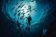 © Лена Шевчук - Diving with fish in the ocean