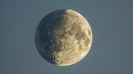 moon shining on evening sky
