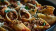 © Rasim - Pasta shells staffed with meat and ricotta cheese