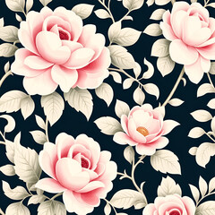 seamless pattern with flowers