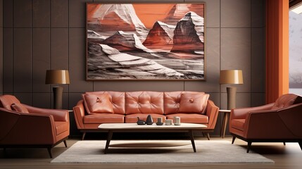 Canvas Print - modern living room