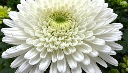 Sticker -  Elegant white flower in bloom