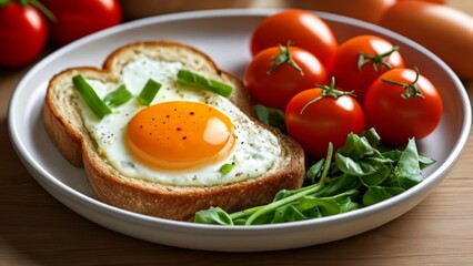 Wall Mural -  Deliciously healthy breakfast plate