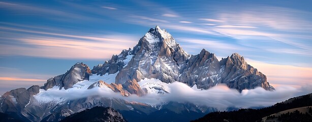 Wall Mural - Create a colorful learning poster for kids, featuring an enchanting mountain landscape with educational points, inspiring outdoor learning