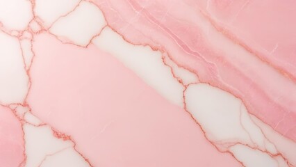 Canvas Print -  Elegant marble texture with pink and white hues