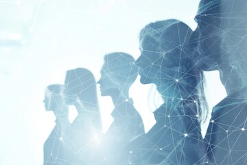 The structure of the network of employees with dual access