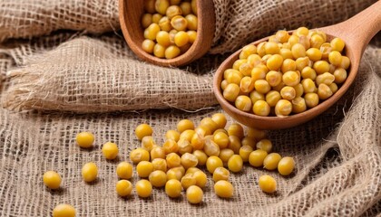 Wall Mural -  Freshly harvested golden grains ready for market