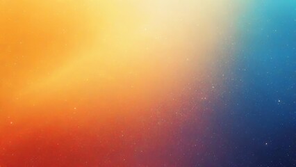 Poster -  Vibrant sunset with a twinkling starry sky