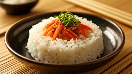 Poster -  Deliciously simple  Rice and carrots a classic dish