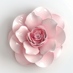 Wall Mural - camellia isolated on white background